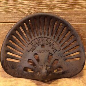 Reproduction Farmall Antique Cast Iron Tractor Seat 15 1/2"wide 0170-08518 AS IS